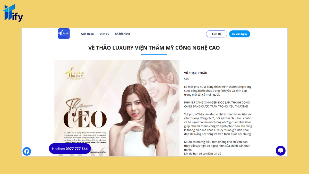 Thiết Kế Landing Page Đẹp Mắt, Tối Ưu Cho Khách Hàng - Thảo Luxury