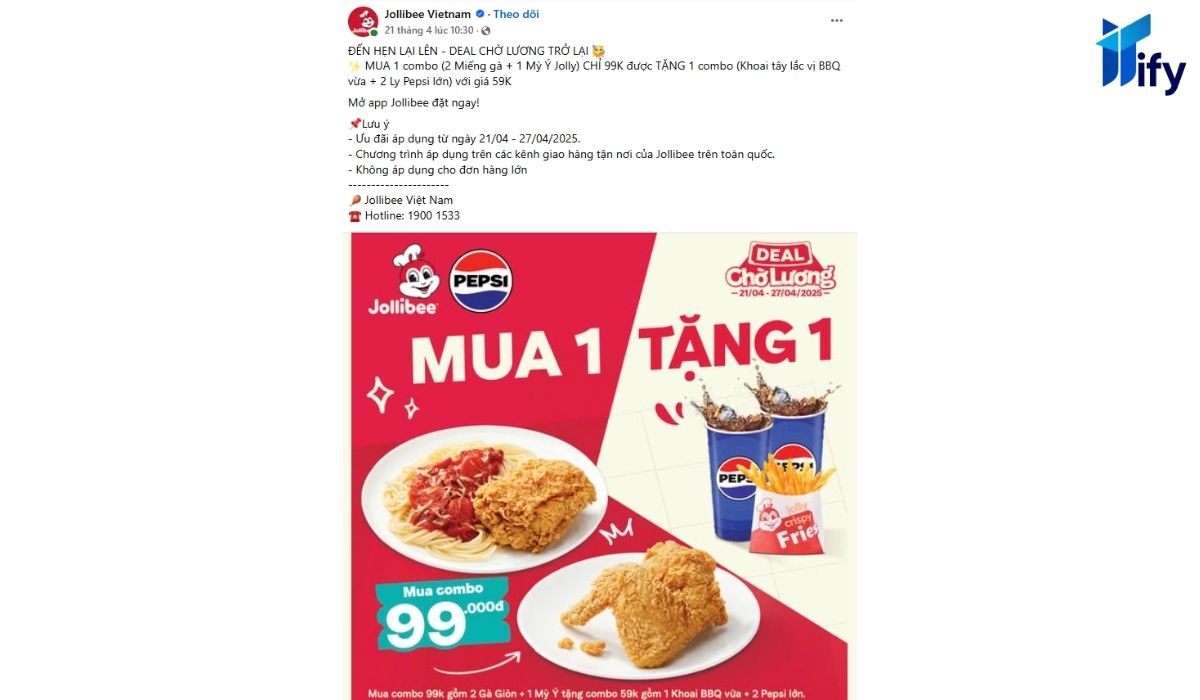 99+ Mẫu Content Khuyến Mãi Cực Hấp Dẫn Khách hàng Mẫu 1 – Ngành đồ ăn uống