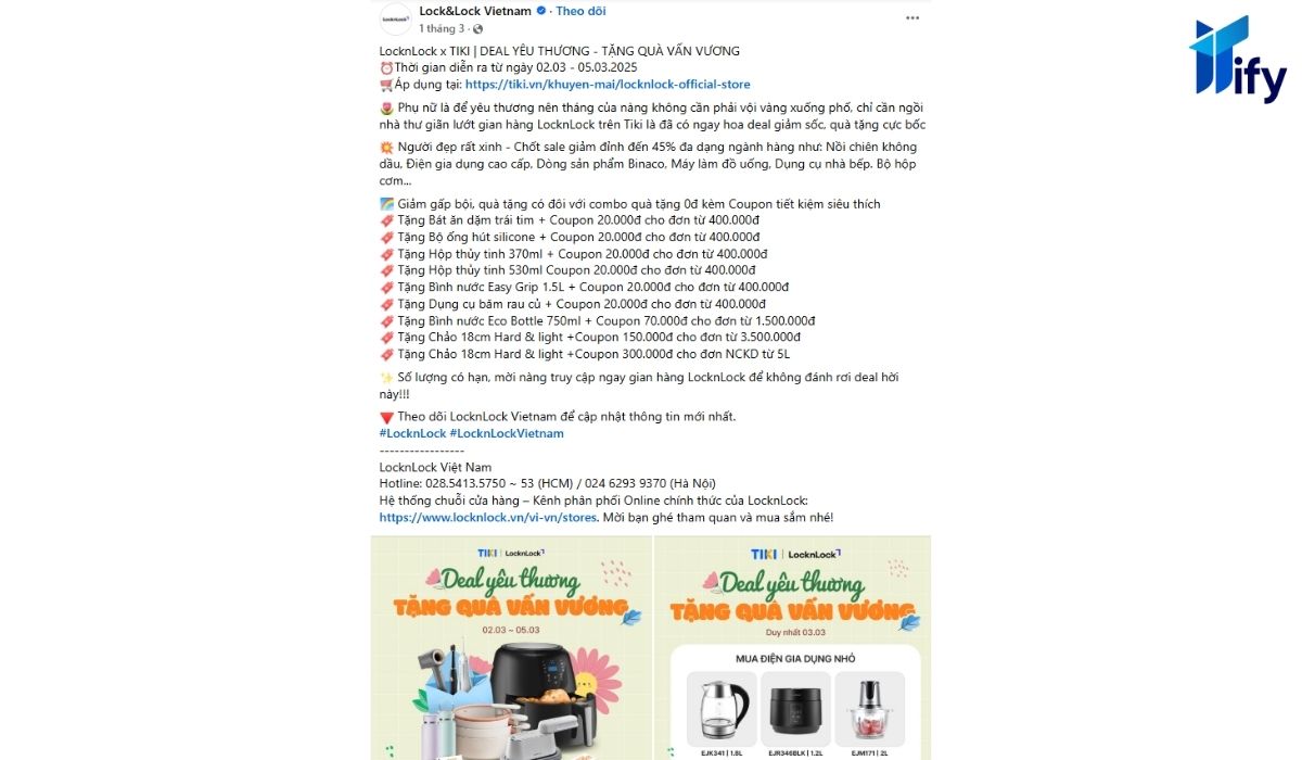 99+ Mẫu Content Khuyến Mãi Cực Hấp Dẫn Khách hàng Mẫu 1 – Ngành đồ gia dụng