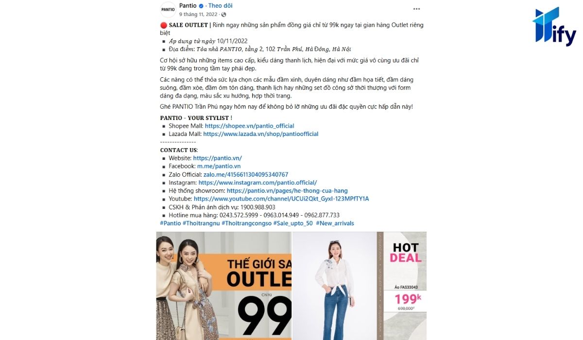 99+ Mẫu Content Khuyến Mãi Cực Hấp Dẫn Khách hàng Mẫu 1 – Ngành thời trang