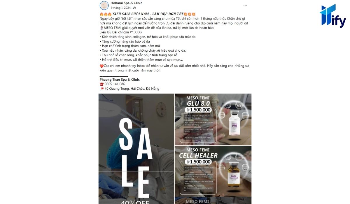 99+ Mẫu Content Khuyến Mãi Cực Hấp Dẫn Khách hàng Mẫu 1 – Spa trị nám