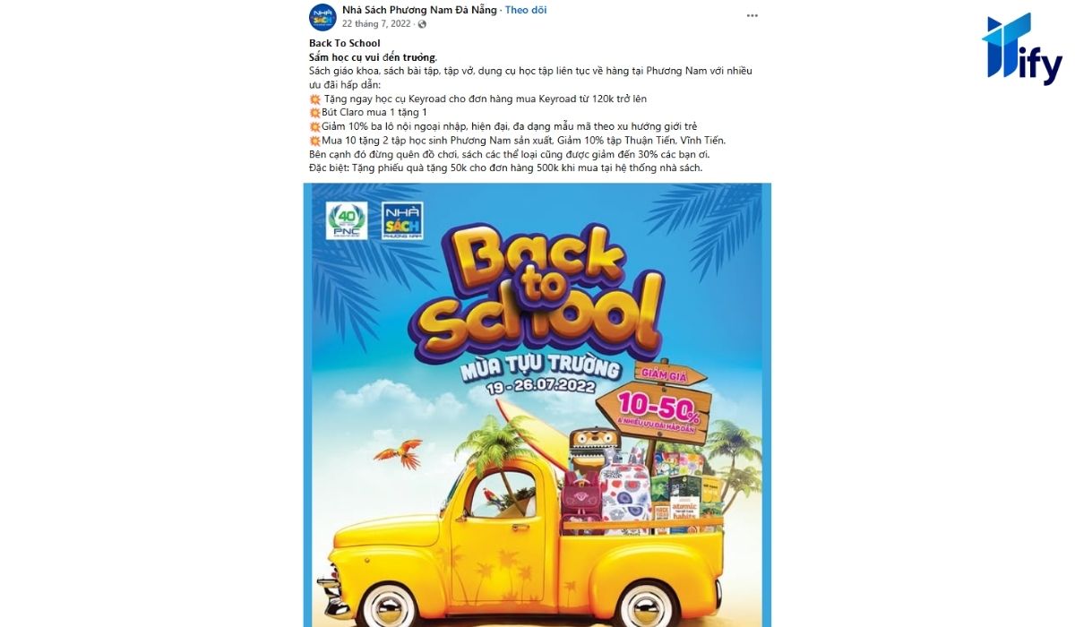 99+ Mẫu Content Khuyến Mãi Cực Hấp Dẫn Khách hàng Mẫu 2 – Back to school