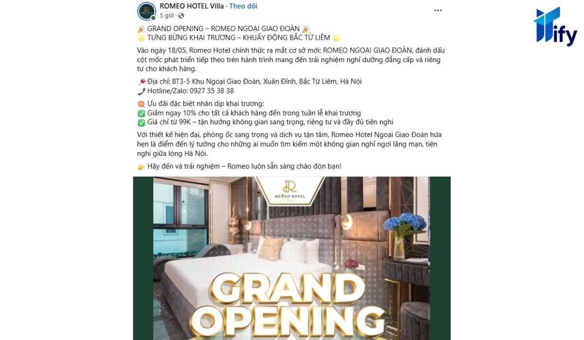 Top 6 Mẫu Content Khách Sạn Hay Nhất Đúng Xu Hướng Mẫu content khách sạn nhân ngày khai trương