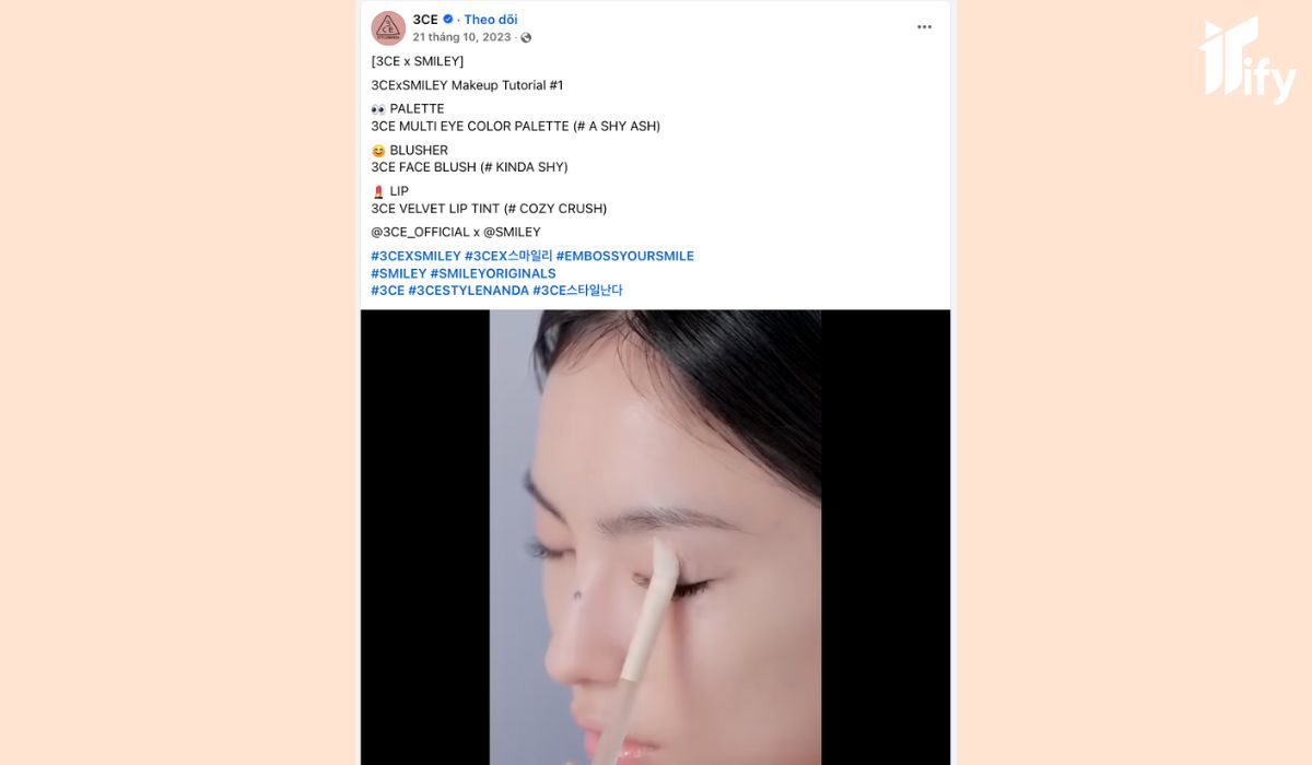 make up 1 phut voi full san pham cua hang