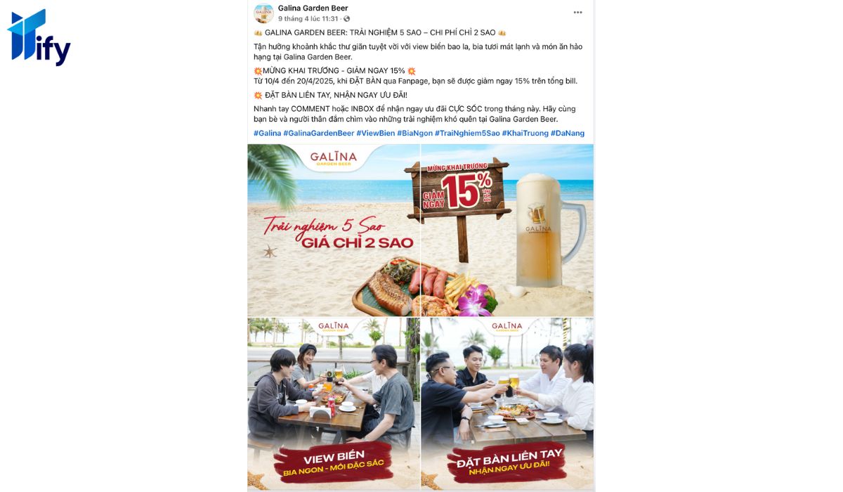mau content khai truong nha hang