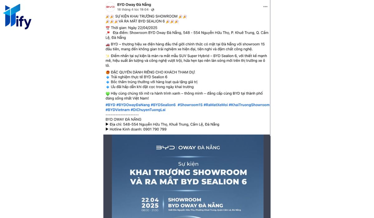 mau content khai truong showroom oto
