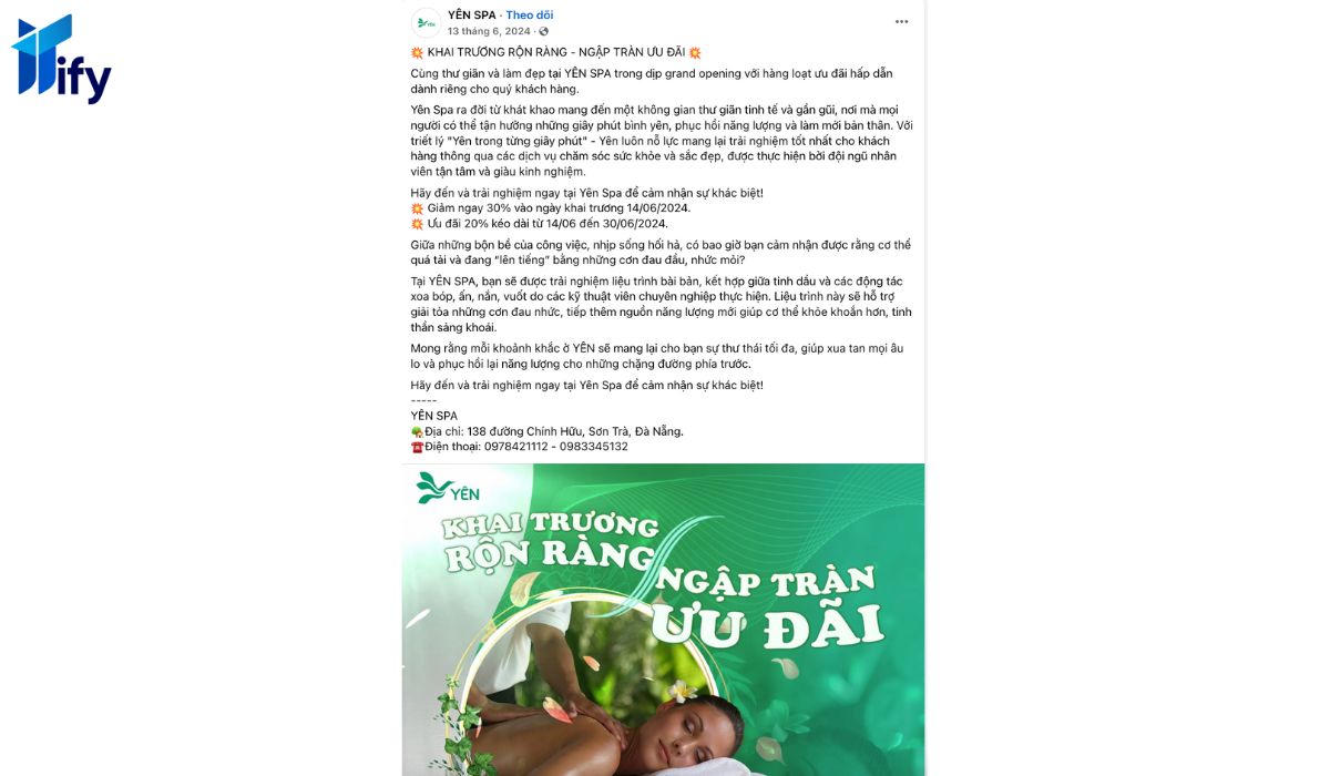 mau content khai truong spa